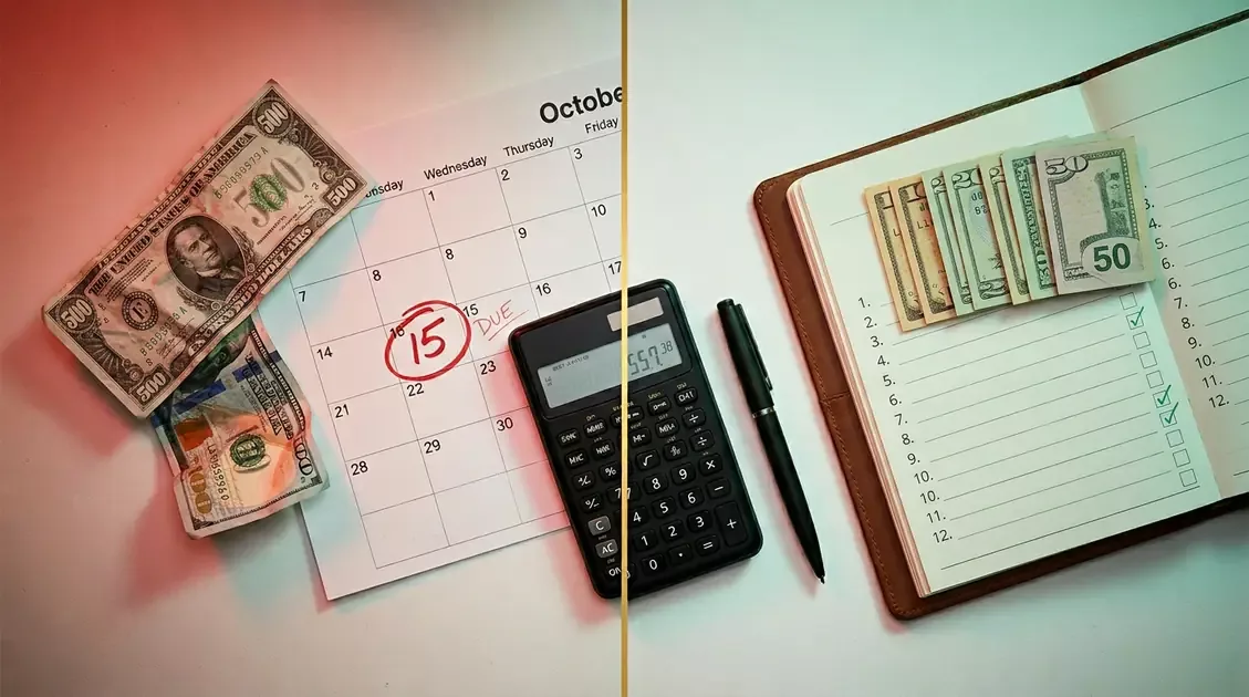 Side-by-side comparison of tribal payday loan versus tribal installment loan documents